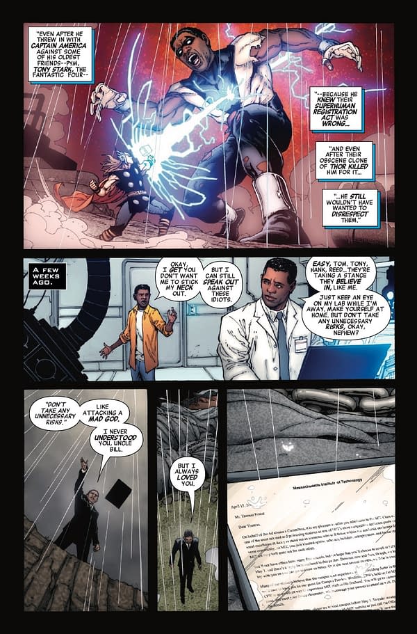 Interior preview page from CIVIL WAR: UNMASKED #3 GEOFF SHAW COVER
