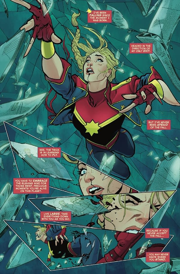 Interior preview page from CAPTAIN MARVEL: DARK PAST #4 LUCAS WERNECK COVER