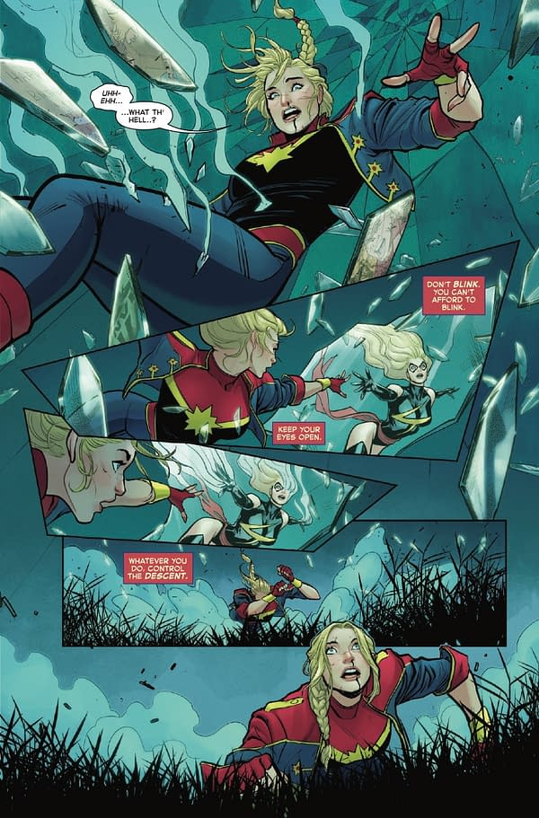Interior preview page from CAPTAIN MARVEL: DARK PAST #4 LUCAS WERNECK COVER