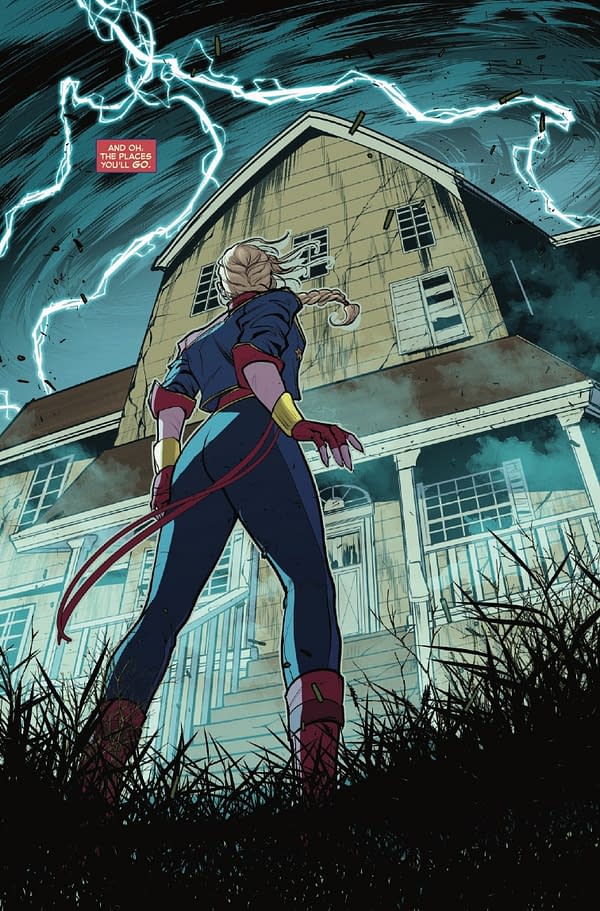 Interior preview page from CAPTAIN MARVEL: DARK PAST #4 LUCAS WERNECK COVER