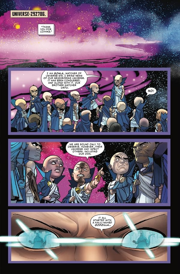 Godzilla Conquers the Multiverse #1 Preview: Kaiju Crisis