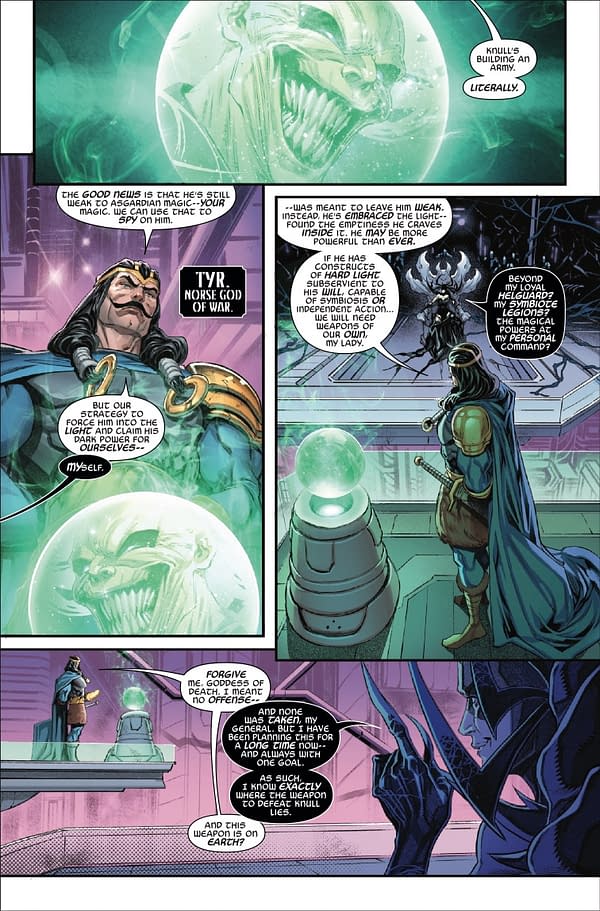 Interior preview page from QUEEN IN BLACK #1 RYAN STEGMAN COVER