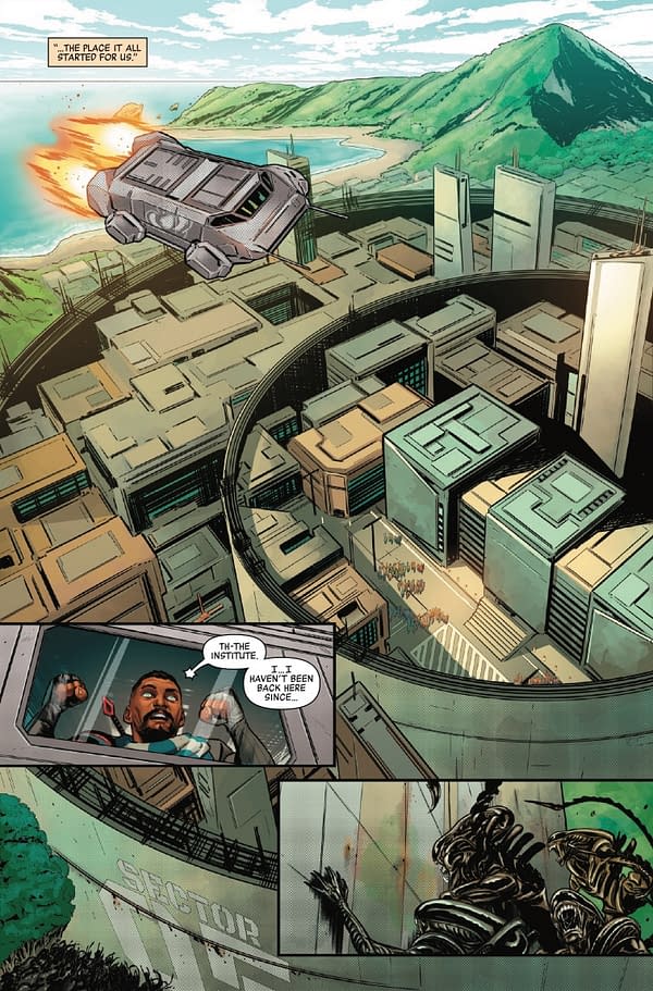 Interior preview page from ALIEN: KING KILLER #4 DAVID YARDIN COVER