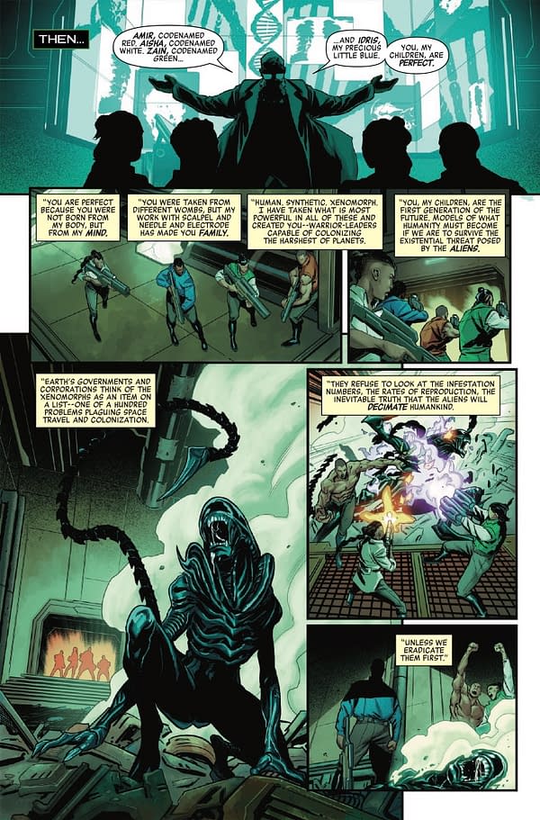 Interior preview page from ALIEN: KING KILLER #4 DAVID YARDIN COVER