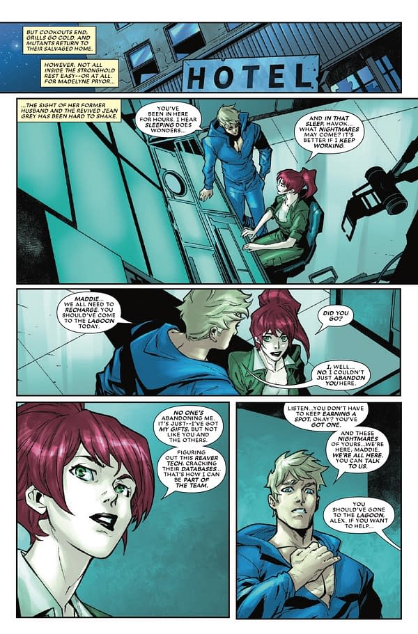 Interior preview page from X-MEN: OUTBACK #2 RUSSELL DAUTERMAN COVER
