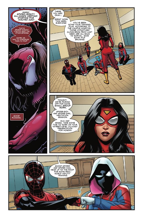 Interior preview page from AMAZING SPIDER-MAN: SPIDER-VERSITY #4 GIUSEPPE CAMUNCOLI COVER