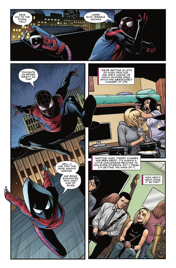 Interior preview page from AMAZING SPIDER-MAN: SPIDER-VERSITY #4 GIUSEPPE CAMUNCOLI COVER