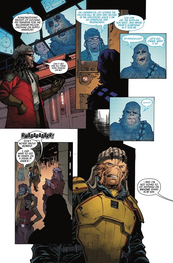 Interior preview page from STAR WARS: GALAXY'S EDGE – ECHOES OF THE EMPIRE #4 PHIL NOTO COVER