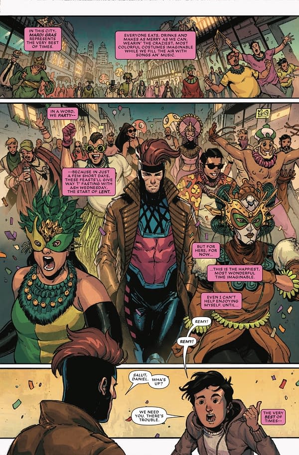 Interior preview page from GAMBIT: WANTED #1 LEINIL YU COVER