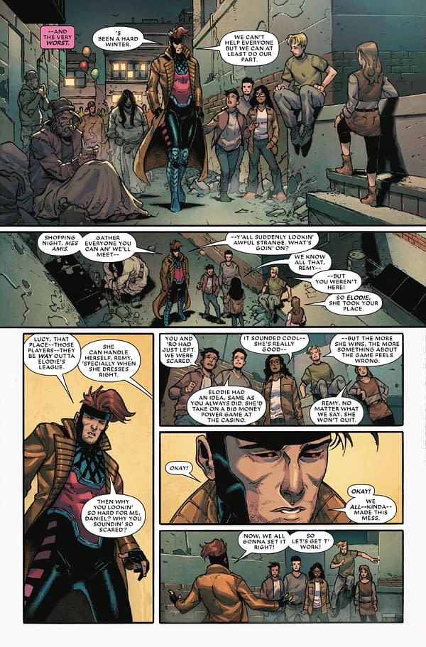 Interior preview page from GAMBIT: WANTED #1 LEINIL YU COVER