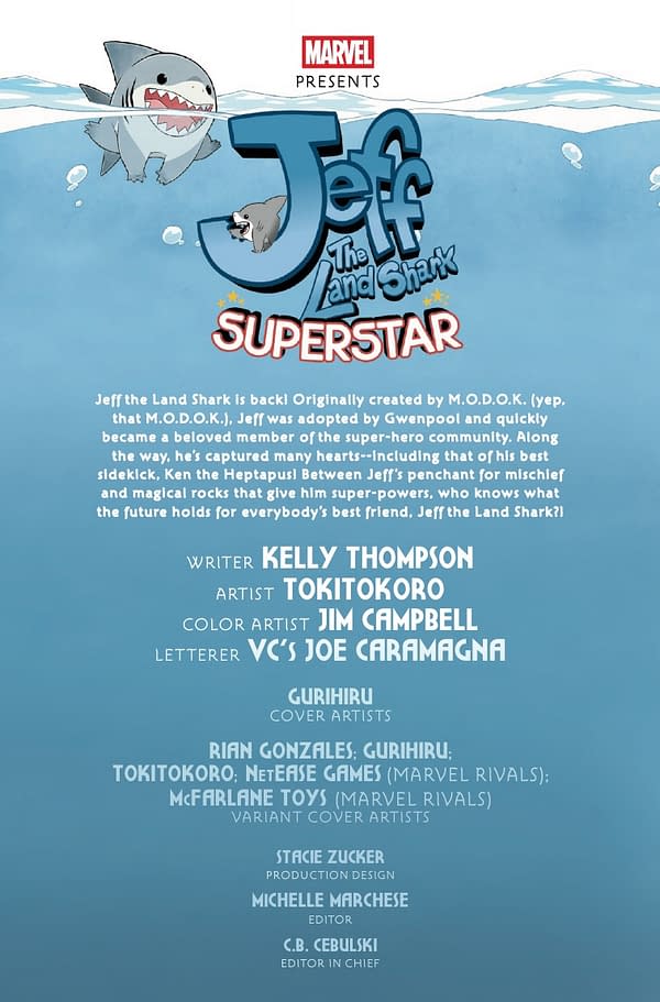 Interior preview page from JEFF THE LAND SHARK: SUPERSTAR #1 GURIHIRU COVER