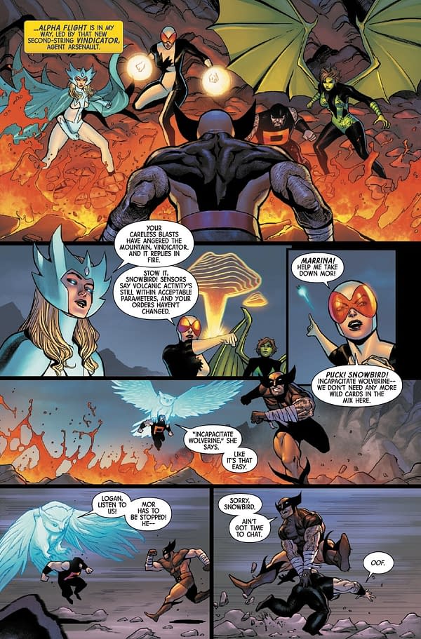 Interior preview page from WOLVERINE #25 DAN PANOSIAN COVER
