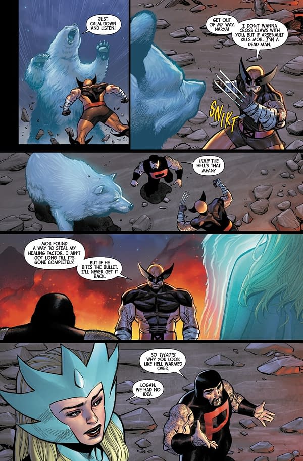 Interior preview page from WOLVERINE #25 DAN PANOSIAN COVER
