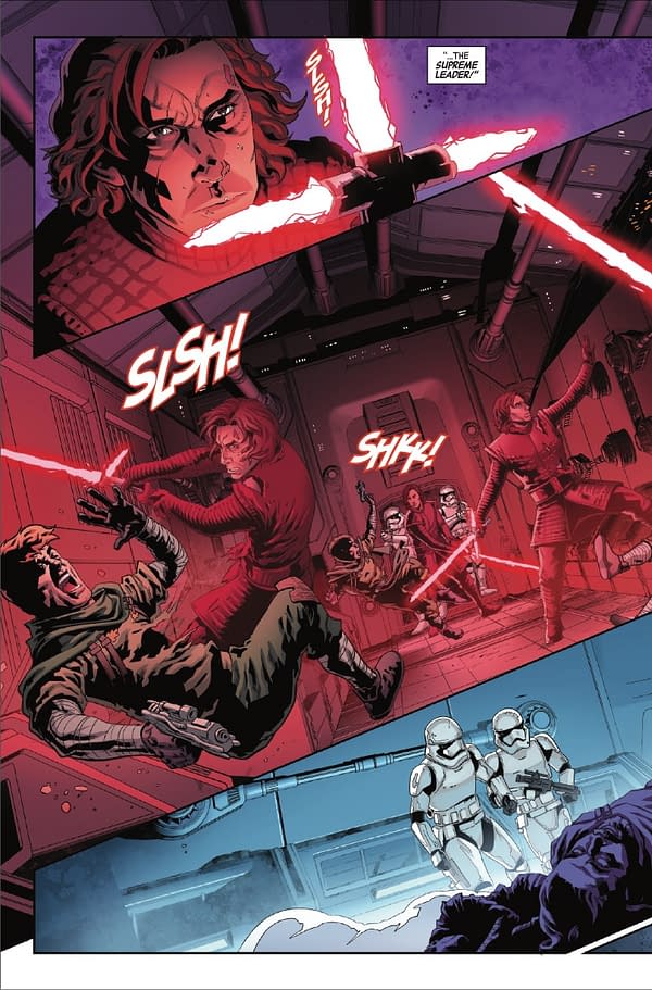 Interior preview page from STAR WARS: THE FALL OF KYLO REN #1 PHIL NOTO COVER