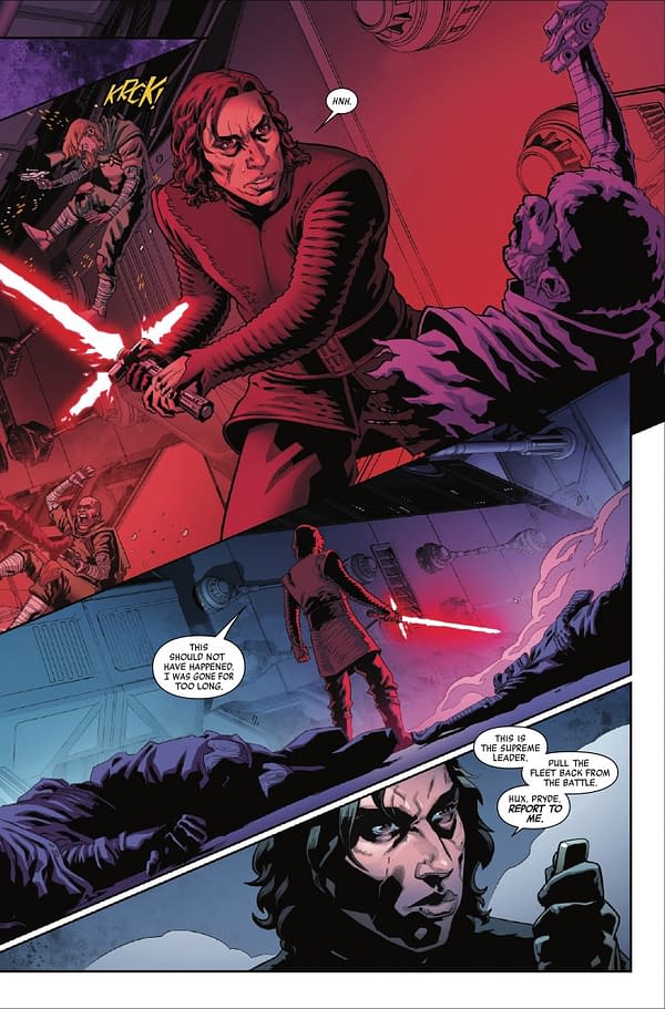 Interior preview page from STAR WARS: THE FALL OF KYLO REN #1 PHIL NOTO COVER
