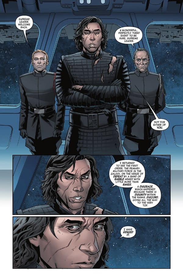 Interior preview page from STAR WARS: THE FALL OF KYLO REN #1 PHIL NOTO COVER