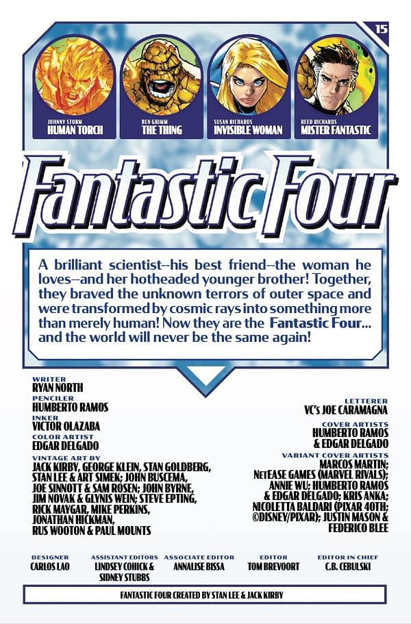 Interior preview page from FANTASTIC FOUR #15 HUMBERTO RAMOS COVER