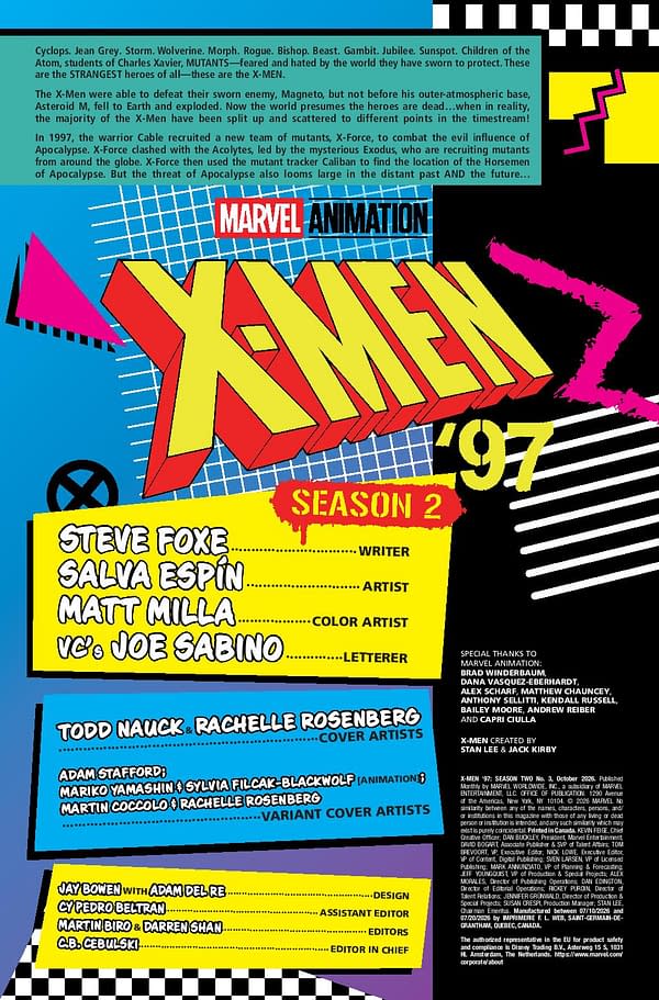 Interior preview page from X-MEN '97: SEASON TWO #3 TODD NAUCK COVER