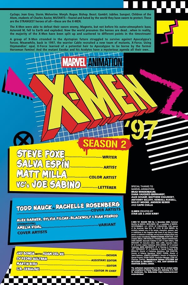 Interior preview page from X-MEN '97: SEASON TWO #4 TODD NAUCK COVER
