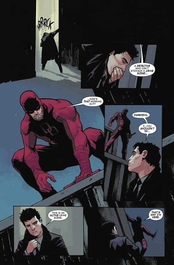 Interior preview page from DAREDEVIL #5 LEE GARBETT COVER