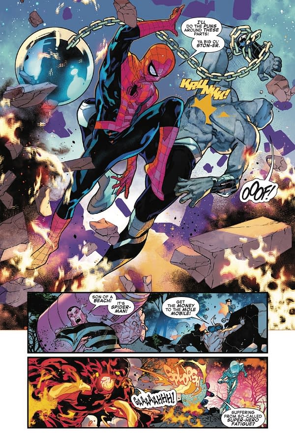 Interior preview page from SPIDER-MAN / HULK: FIRE AND BRIMSTONE #1 R.B. SILVA COVER