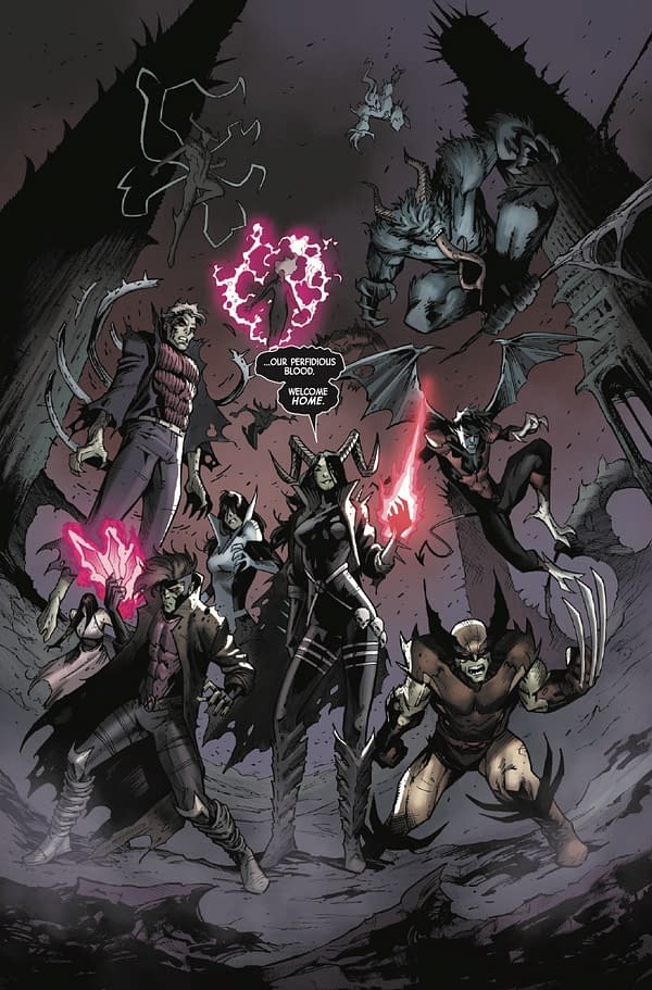Interior preview page from X-MEN UNITED #6 STEFANO CASELLI COVER