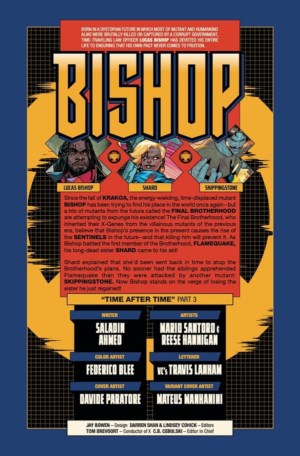Interior preview page from BISHOP #3 DAVIDE PARATORE COVER