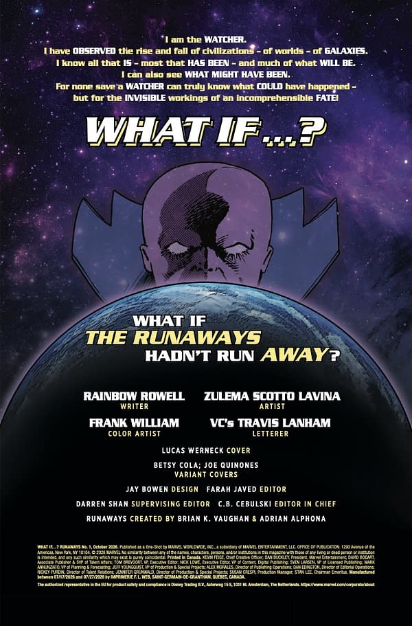 Interior preview page from WHAT IF…? RUNAWAYS #1 LUCAS WERNECK COVER