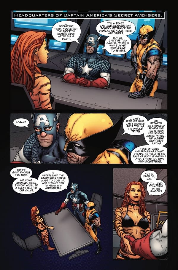 Interior preview page from CIVIL WAR: UNMASKED #4 GEOFF SHAW COVER