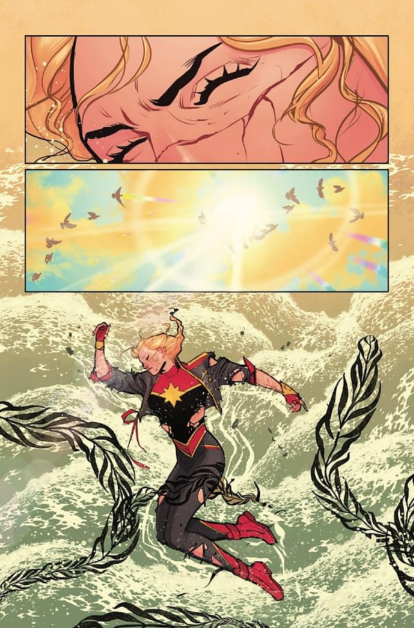 Interior preview page from CAPTAIN MARVEL: DARK PAST #5 LUCAS WERNECK COVER