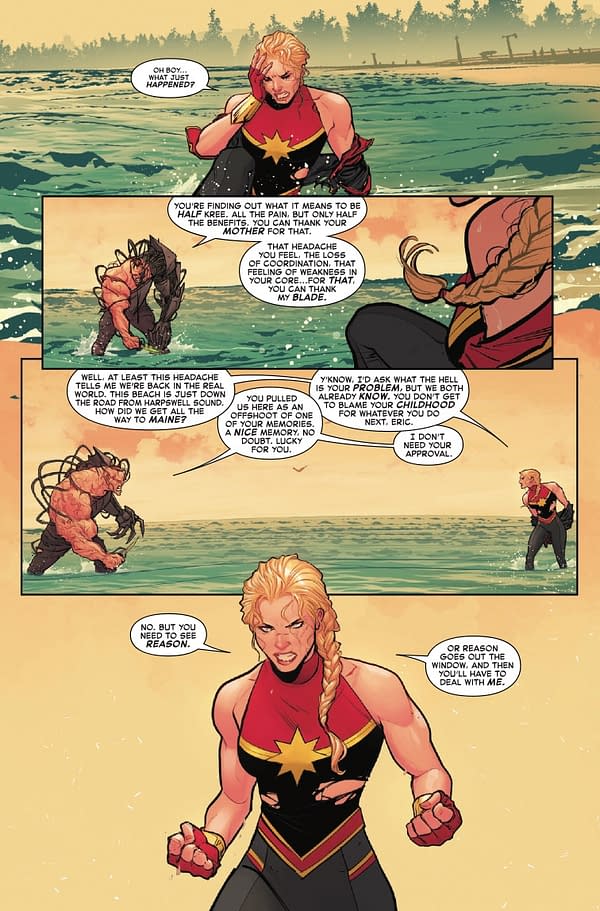 Interior preview page from CAPTAIN MARVEL: DARK PAST #5 LUCAS WERNECK COVER