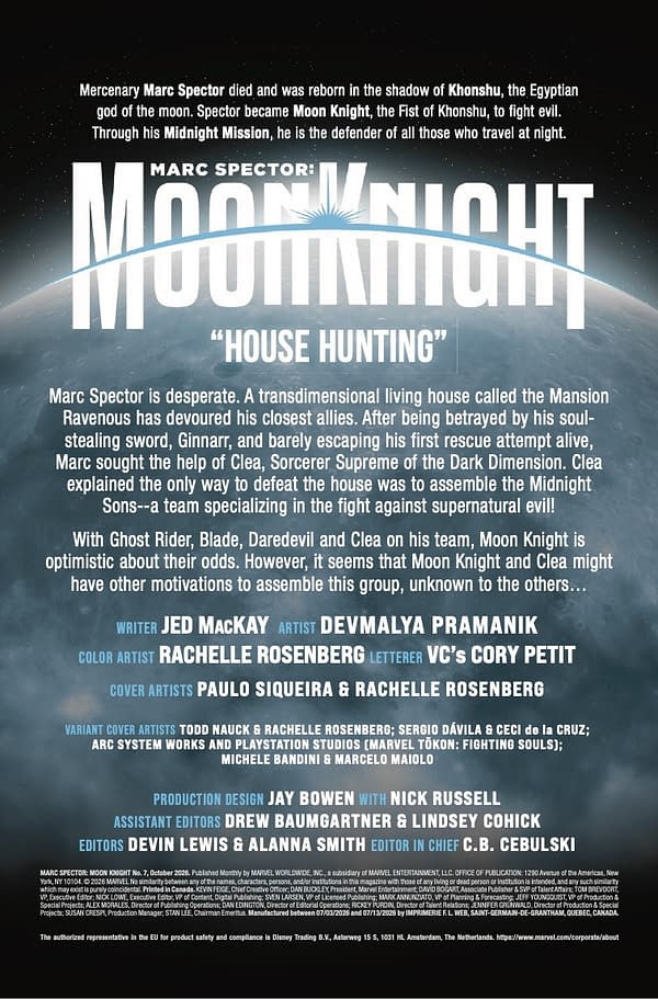 Interior preview page from MARC SPECTOR: MOON KNIGHT #7 PAULO SIQUEIRA COVER