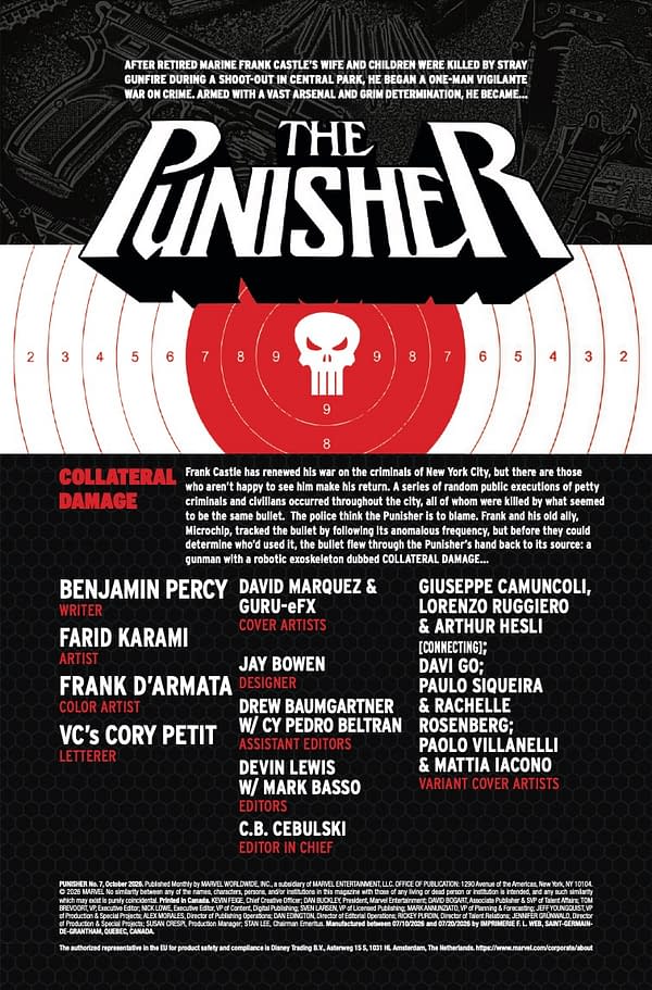 Interior preview page from PUNISHER #7 DAVID MARQUEZ COVER