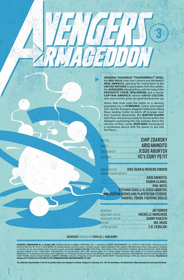 Interior preview page from AVENGERS: ARMAGEDDON #3 UNASSIGNED COVER