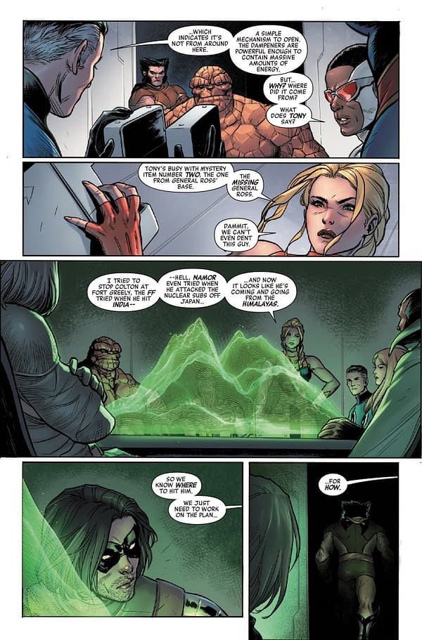 Interior preview page from AVENGERS: ARMAGEDDON #3 UNASSIGNED COVER