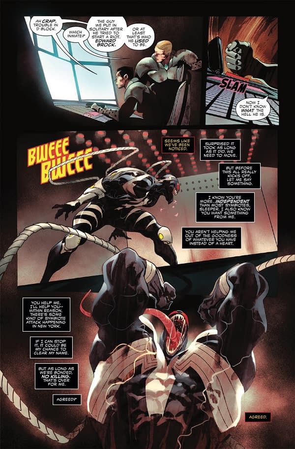 Interior preview page from QUEEN IN BLACK: VENOM UNCHAINED #2 DAVID MARQUEZ COVER