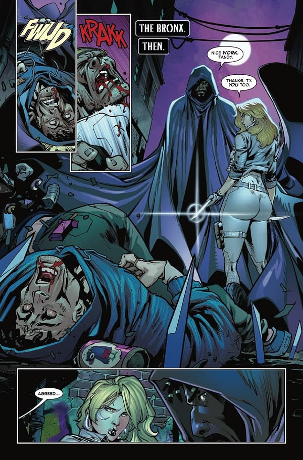 Interior preview page from QUEEN IN BLACK: DEFENDERS OF LIGHT AND DARK #2 PASQUAL FERRY COVER
