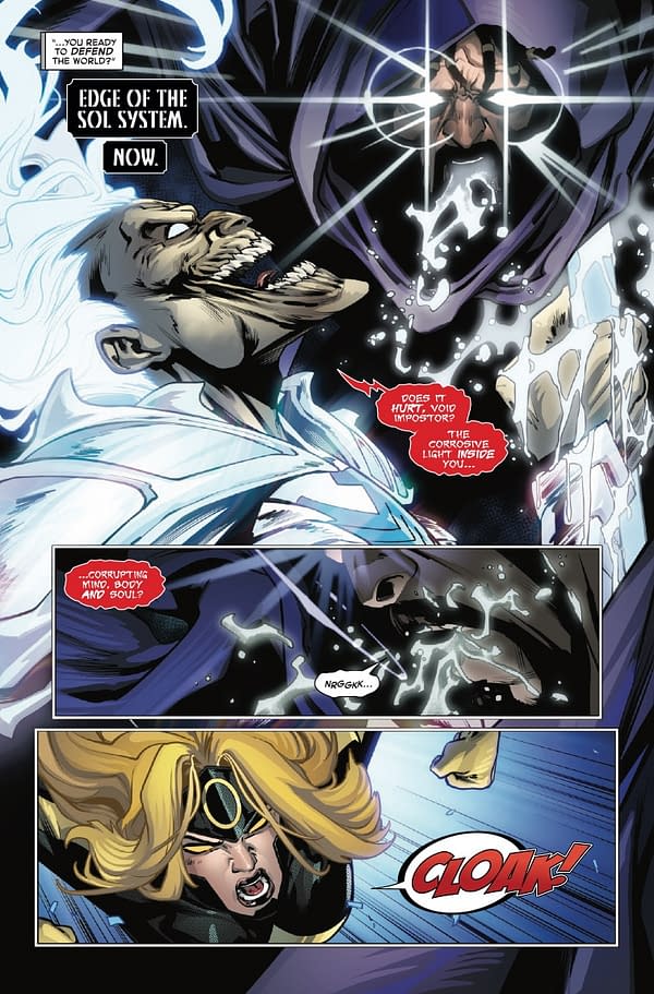 Interior preview page from QUEEN IN BLACK: DEFENDERS OF LIGHT AND DARK #2 PASQUAL FERRY COVER