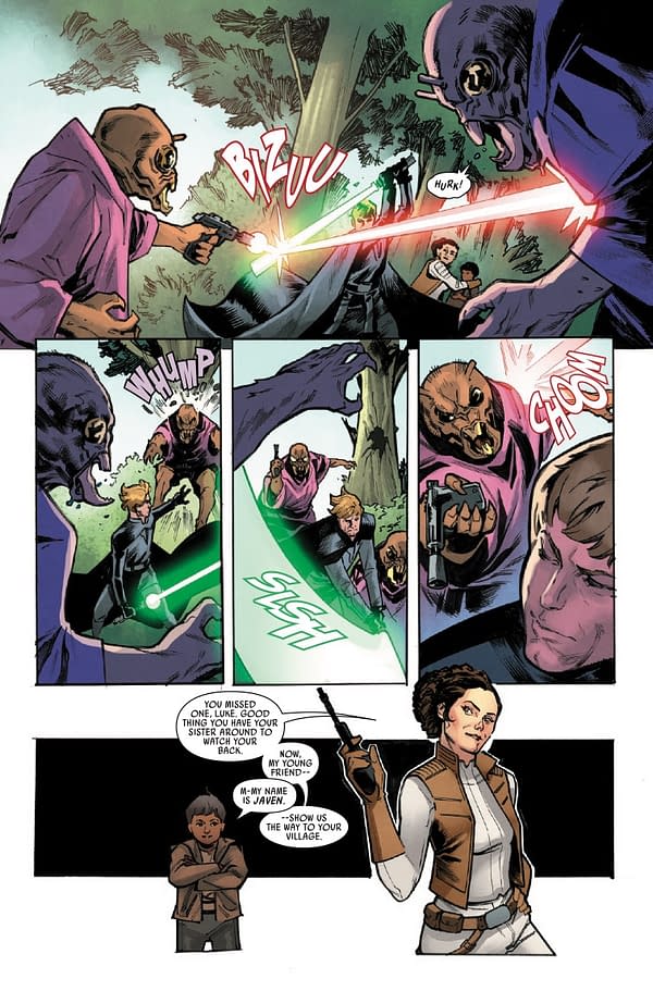 Interior preview page from STAR WARS: GALAXY'S EDGE - ECHOES OF THE EMPIRE #5 PHIL NOTO COVER