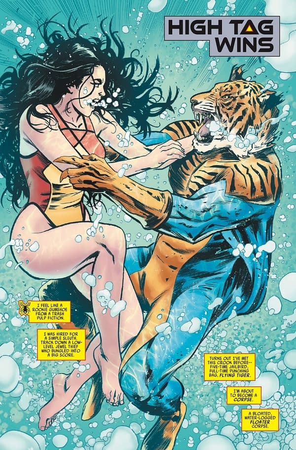 Interior preview page from SPIDER-WOMAN 50TH ANNIVERSARY SPECIAL #1 OLIVIER COIPEL COVER