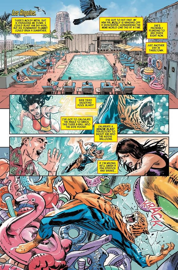 Interior preview page from SPIDER-WOMAN 50TH ANNIVERSARY SPECIAL #1 OLIVIER COIPEL COVER