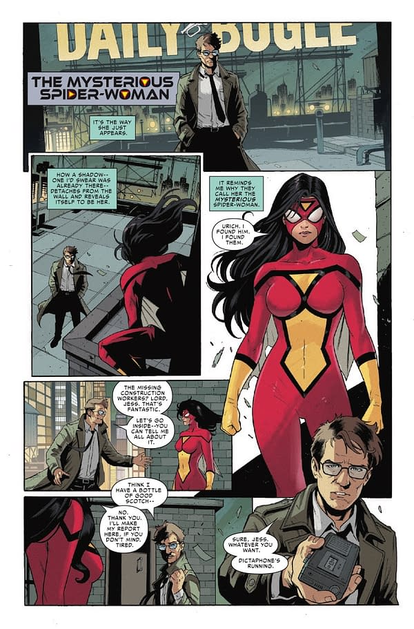Interior preview page from SPIDER-WOMAN 50TH ANNIVERSARY SPECIAL #1 OLIVIER COIPEL COVER