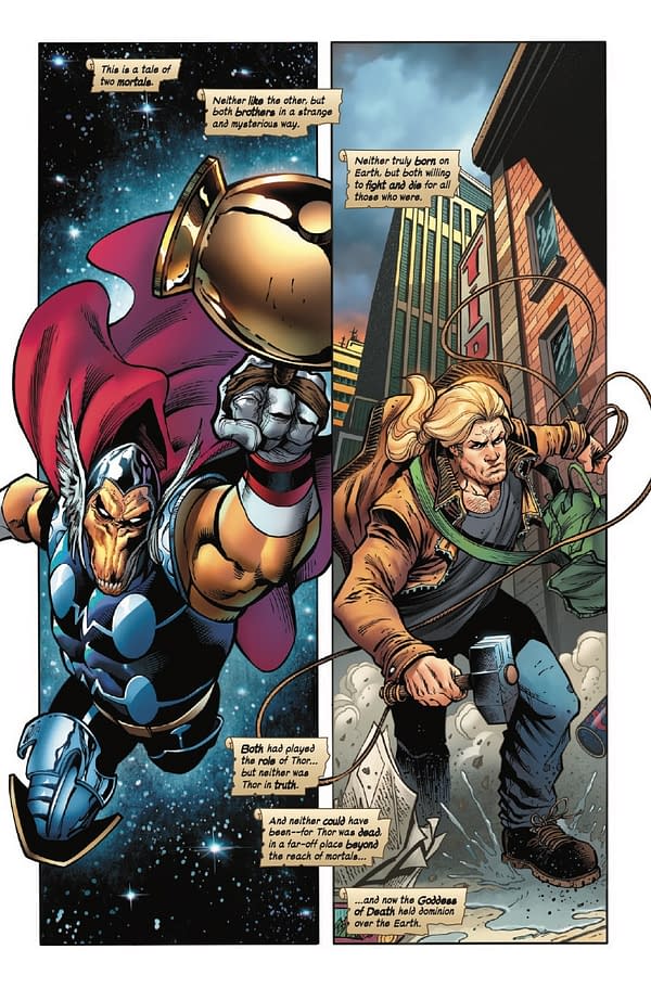 Interior preview page from QUEEN IN BLACK: THOR #1 PASQUAL FERRY COVER