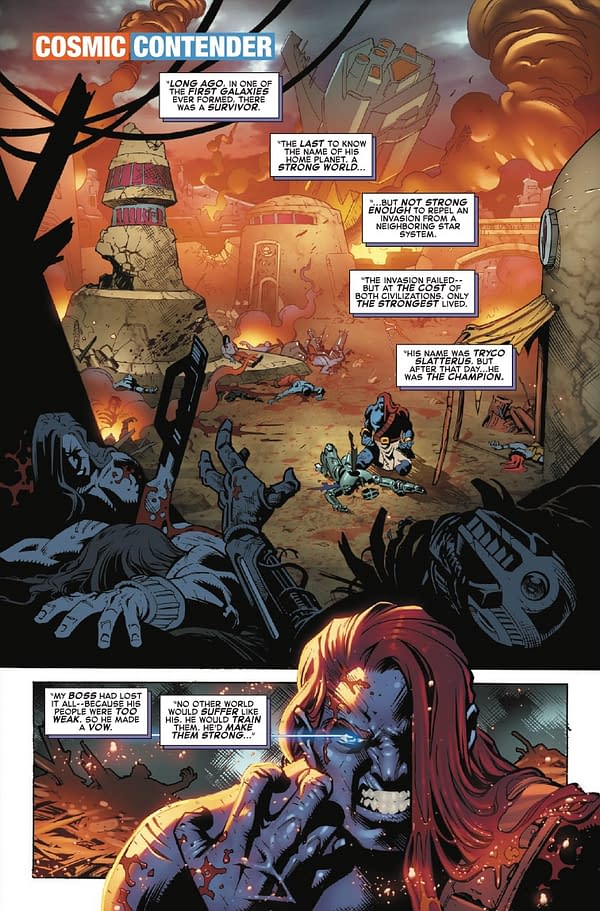 Interior preview page from MARVEL TōKON: FIRST STRIKE #1 JUAN FRIGERI COVER