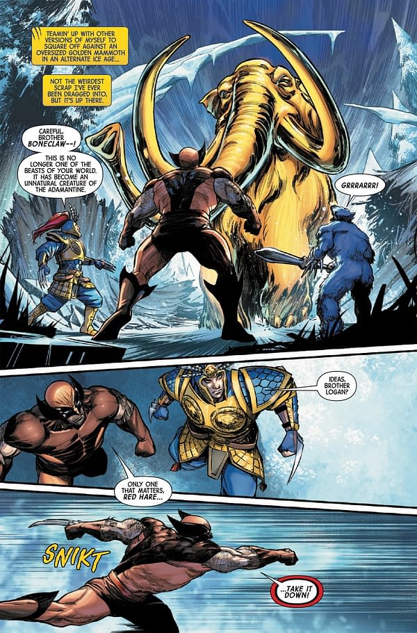 Interior preview page from WOLVERINE #27 DAN PANOSIAN COVER
