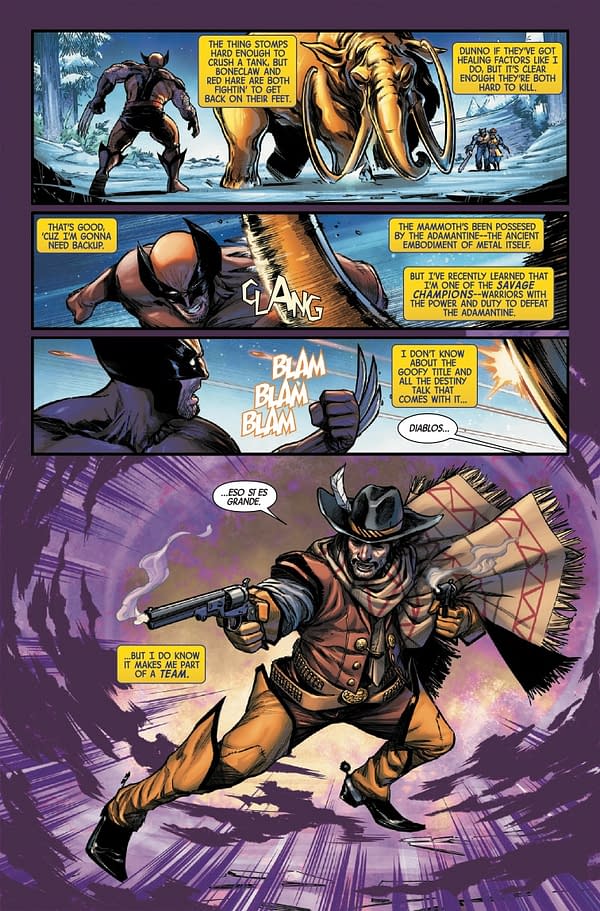 Interior preview page from WOLVERINE #27 DAN PANOSIAN COVER
