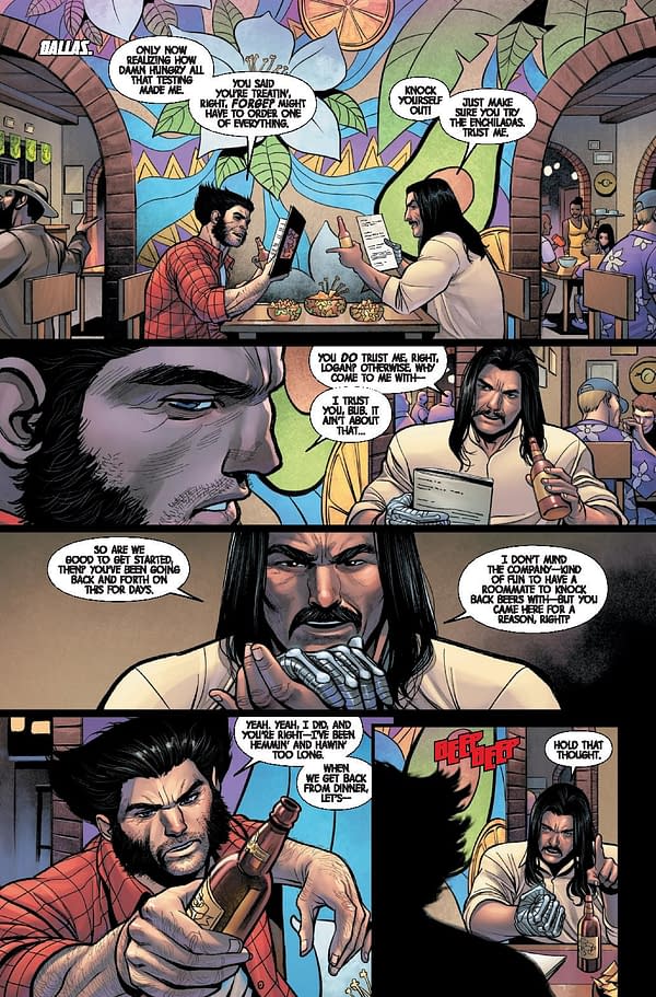 Interior preview page from WOLVERINE #28 DAN PANOSIAN COVER