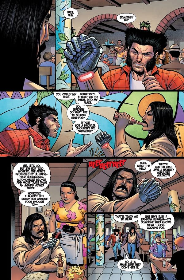Interior preview page from WOLVERINE #28 DAN PANOSIAN COVER