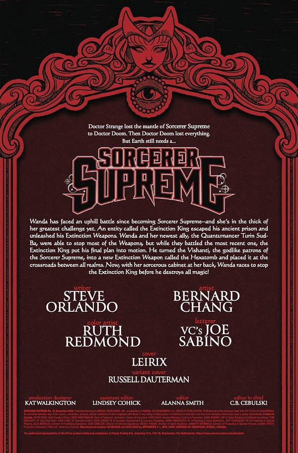 Interior preview page from SORCERER SUPREME #10 LESLEY "LEIRIX" LI COVER