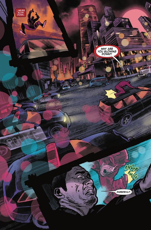 Interior preview page from DAREDEVIL #7 LEE GARBETT COVER
